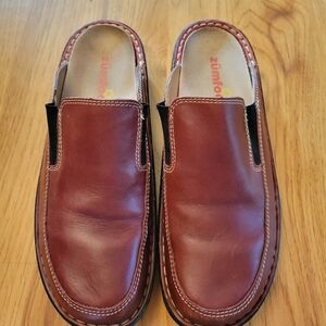 Zumfoot women's slip on leather shoes